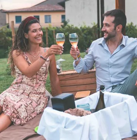 Picnic in vigna in Franciacorta