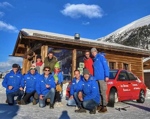 Sports driving course at the Livigno ice rink