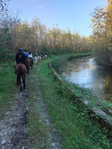 Passeggiata a cavallo fuori Milano a Robecchetto con Induno