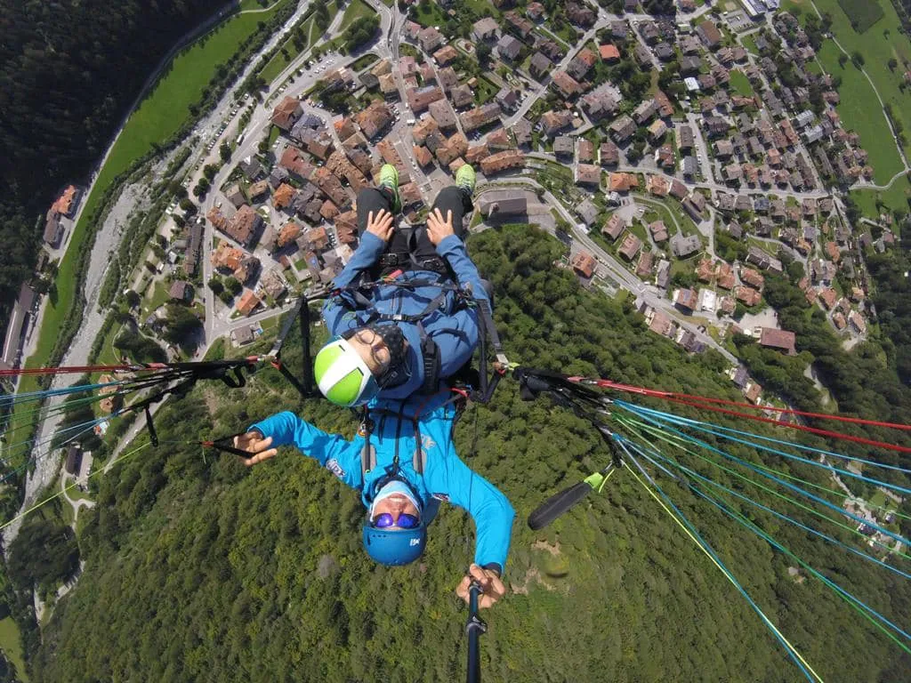Volo in parapendio biposto tra Pinzolo e Madonna di Campiglio