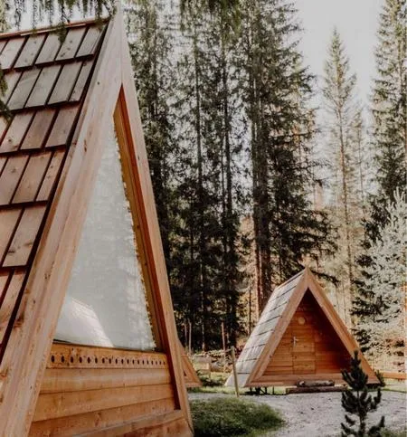 Notte in una A-Frame Cabin in Val Badia a San Cassiano