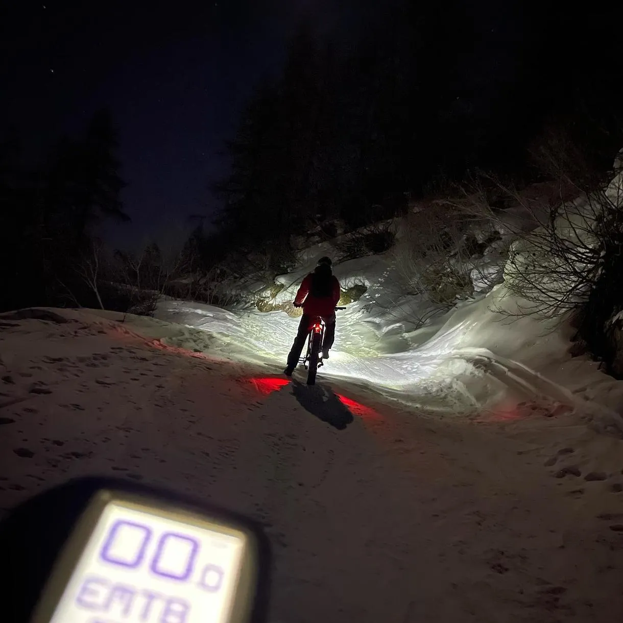 Night Fat Bike Excursion on the Slopes at Tonale