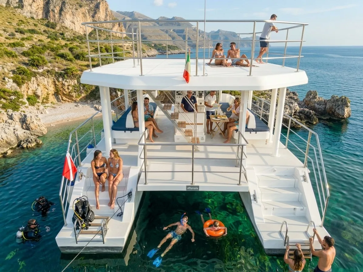 Mezza giornata in catamarano a Castellammare del Golfo
