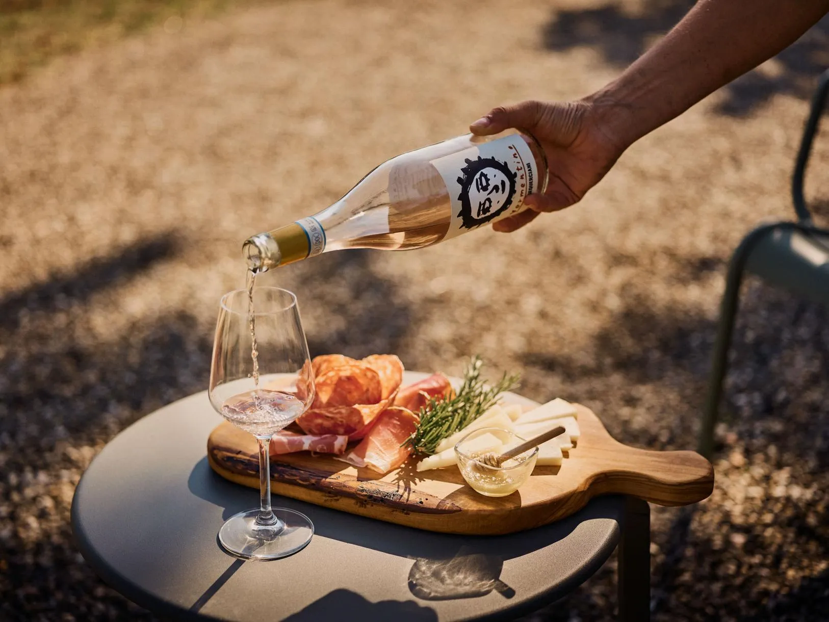 Wine tasting at Sequerciani winery in the Maremma outside Grosseto