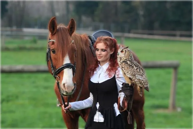 Falconeria a cavallo