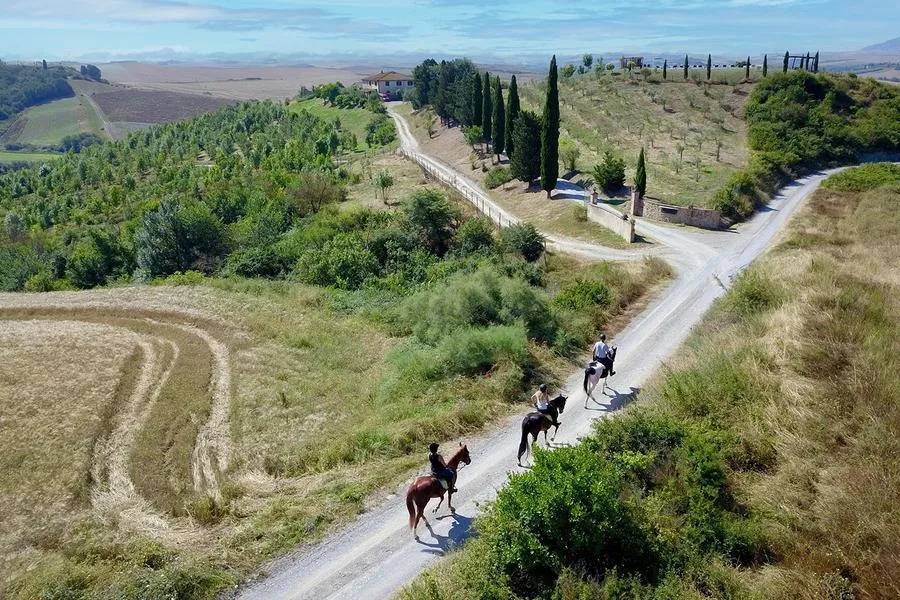 Passeggiata a cavallo fuori Volterra