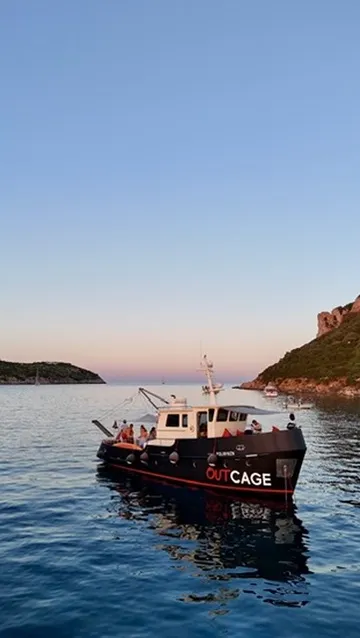 Group sunset boat excursion to Golfo Aranci