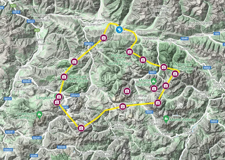Giro in elicottero sulle Dolomiti