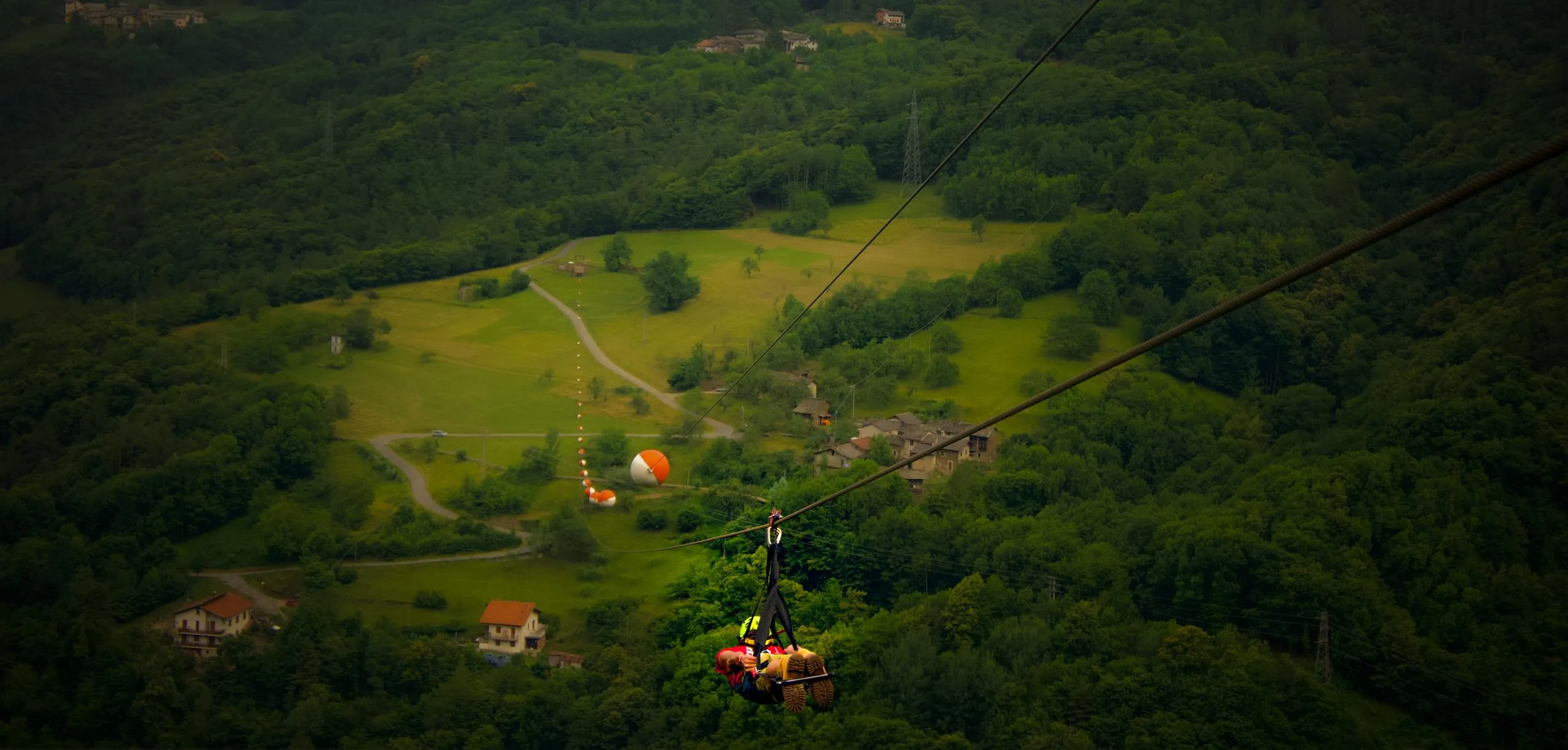 Zipline a Pomaretto in Val Germanasca