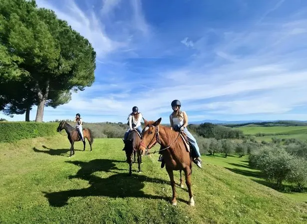 Passeggiata a cavallo fuori Siena