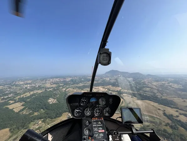 Helicopter flight around Rome