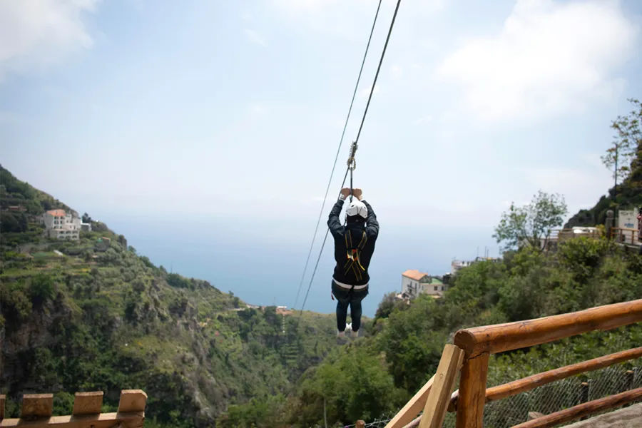 Zipline in Costiera Amalfitana a Furore