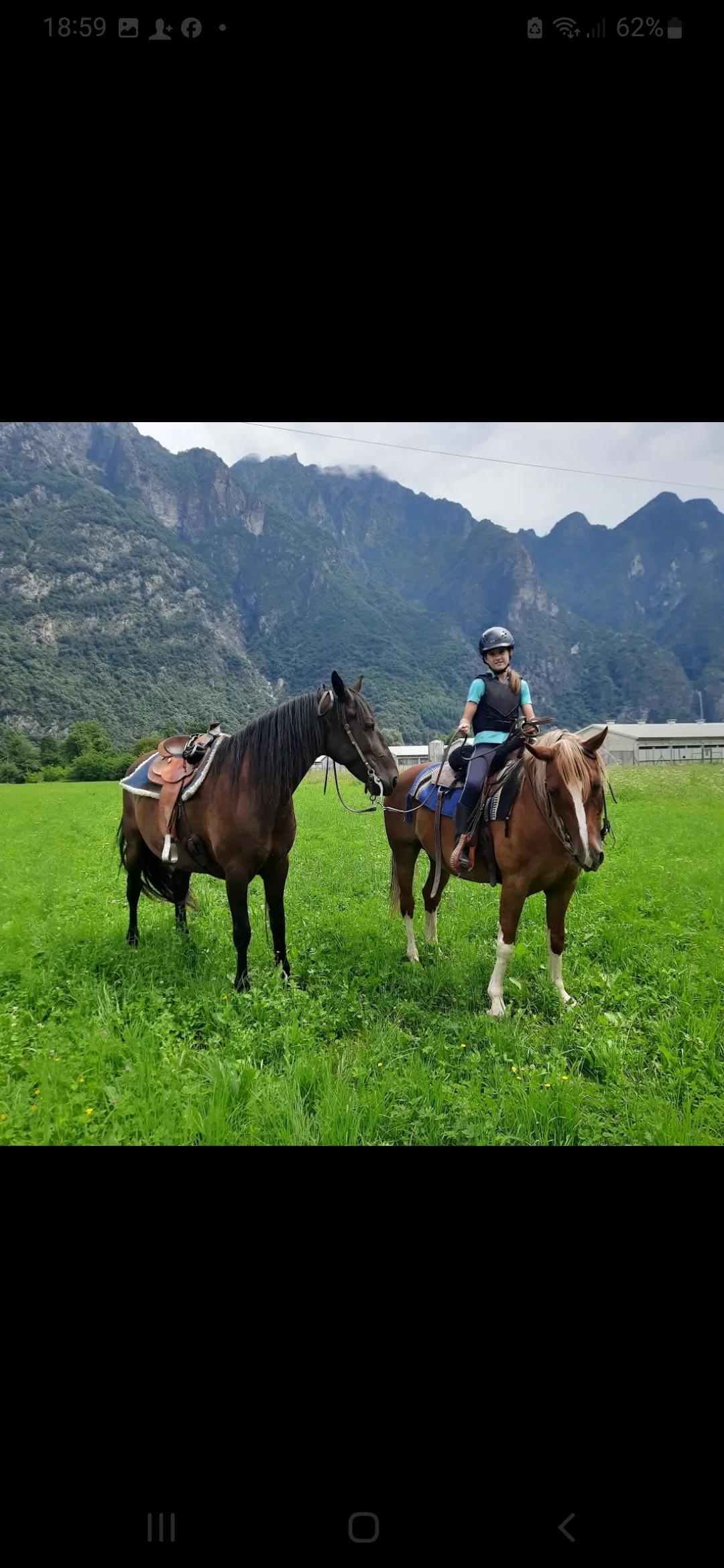 Passeggiata a cavallo in Valchiavenna a Samolaco