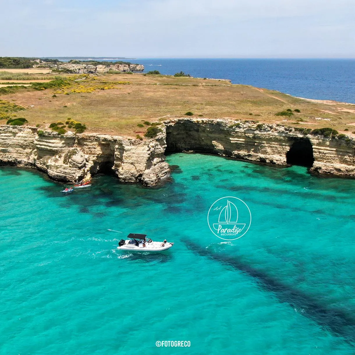 Tour in barca da Otranto alla Baia dei Turchi con aperitivo a bordo