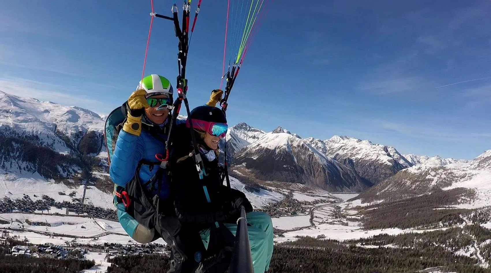Tandem paragliding in Livigno