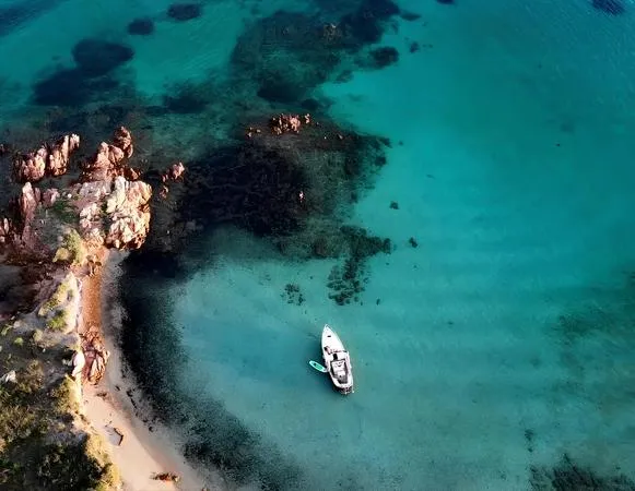 Boat excursion in the Tavolara and Molara archipelago with aperitif