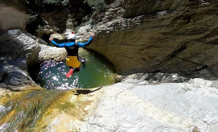 Canyoning alla Forra di Prodo fuori Orvieto