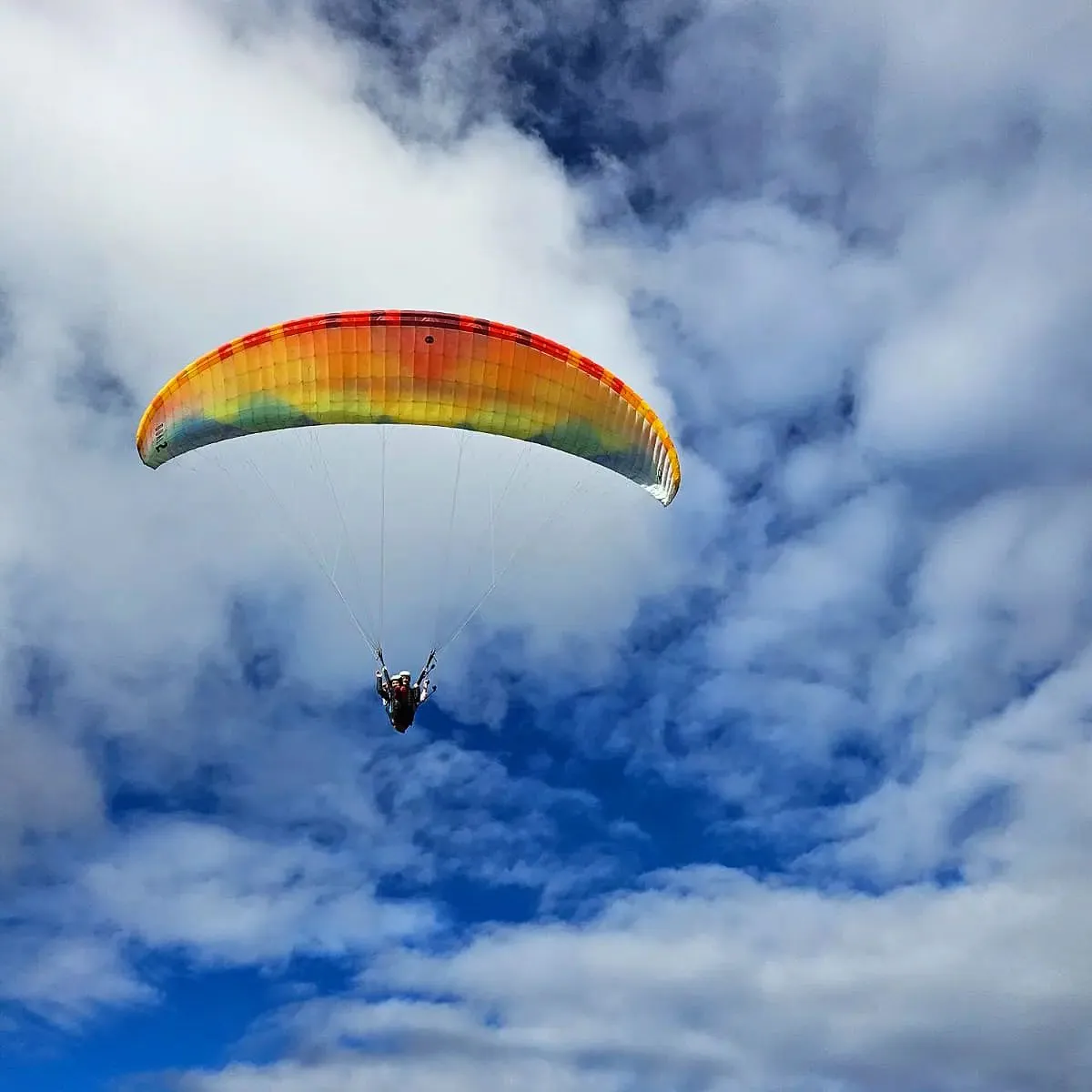 Volo in parapendio fuori Pinzolo in Val Rendena