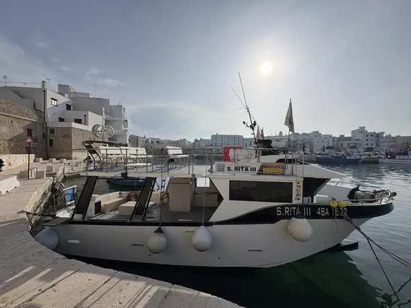 Escursione in barca di 2 ore alle grotte marine di Polignano a Mare da Monopoli