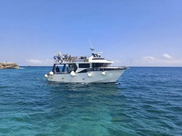 Escursione in barca di 2 ore alle grotte marine di Polignano a Mare da Monopoli