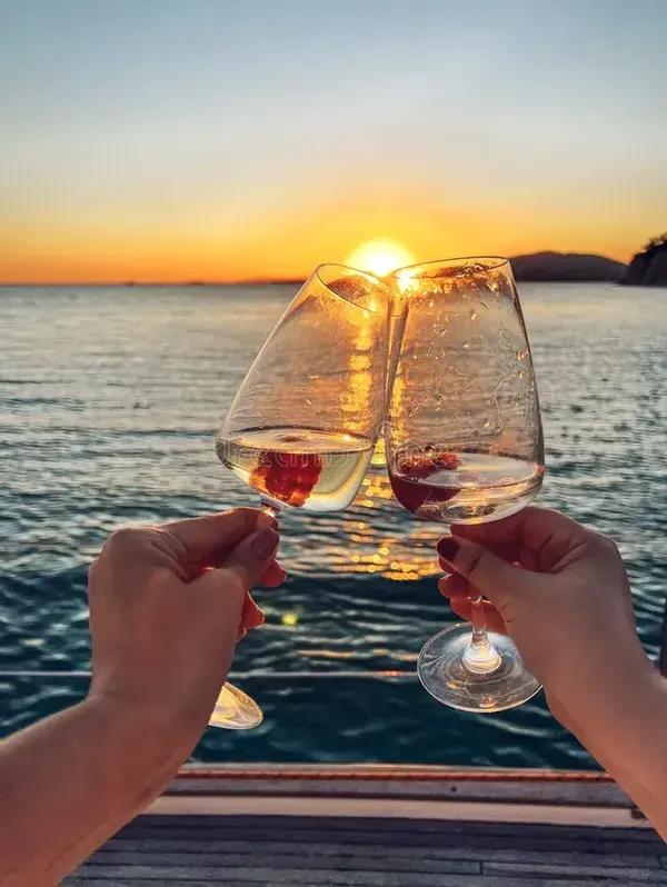 Group boat excursion from San Vito lo Capo at sunset