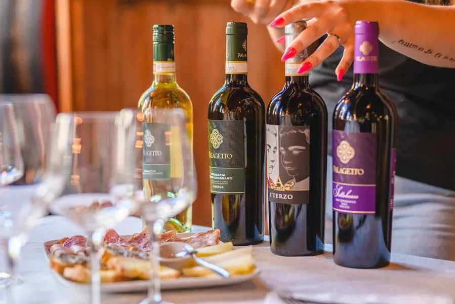 Degustazione vini con tagliere a San Gimignano
