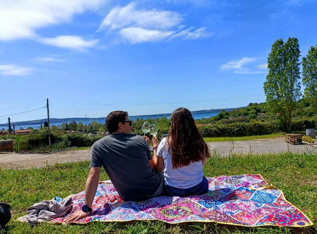 Picnic in vigna con vista sul Lago di Bracciano