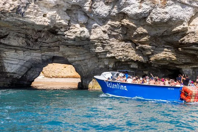 Tour in motobarca da Vieste lungo la costa del Gargano