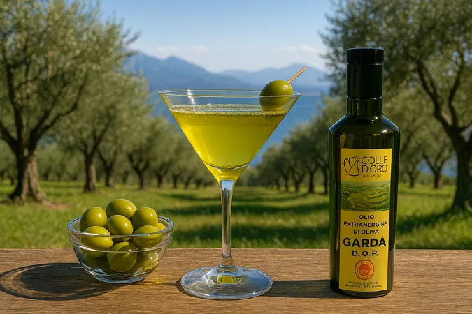Aperitivo a base di olio extra vergine di oliva sul Lago di Garda