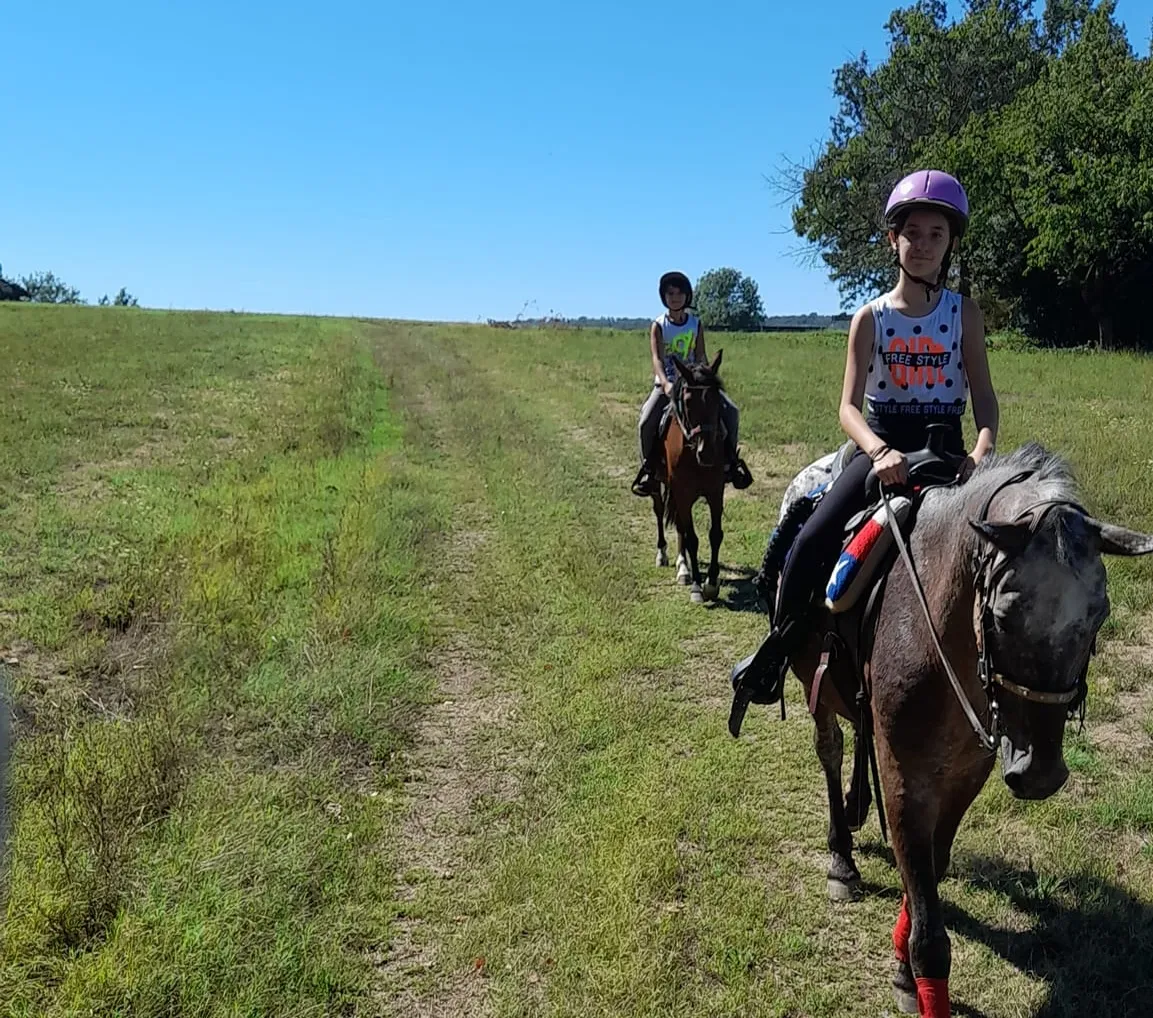 Horseback riding in the hills of Albiano d'Ivrea