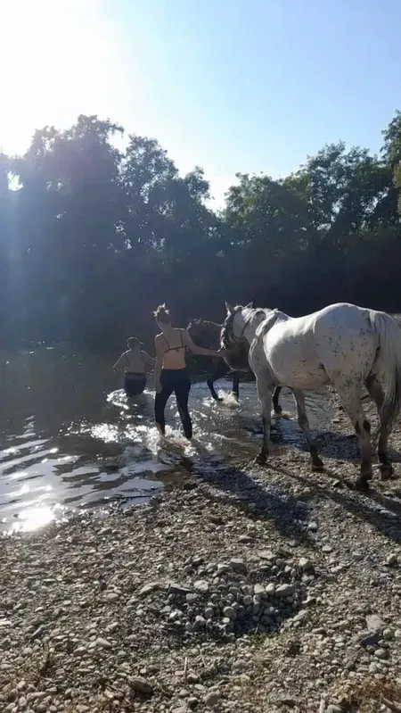 Giornata a cavallo alla piscina naturale di Albiano d’Ivrea