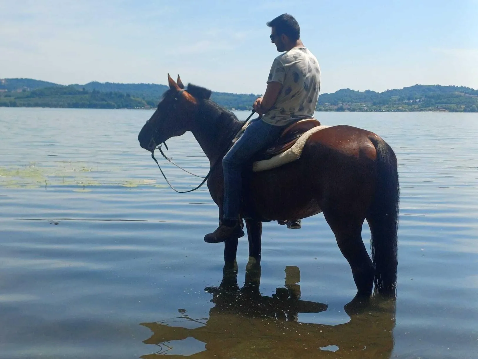 Giornata a cavallo alla piscina naturale di Albiano d’Ivrea