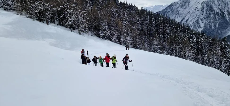 Ciaspolata in quota sulle montagne di Pila