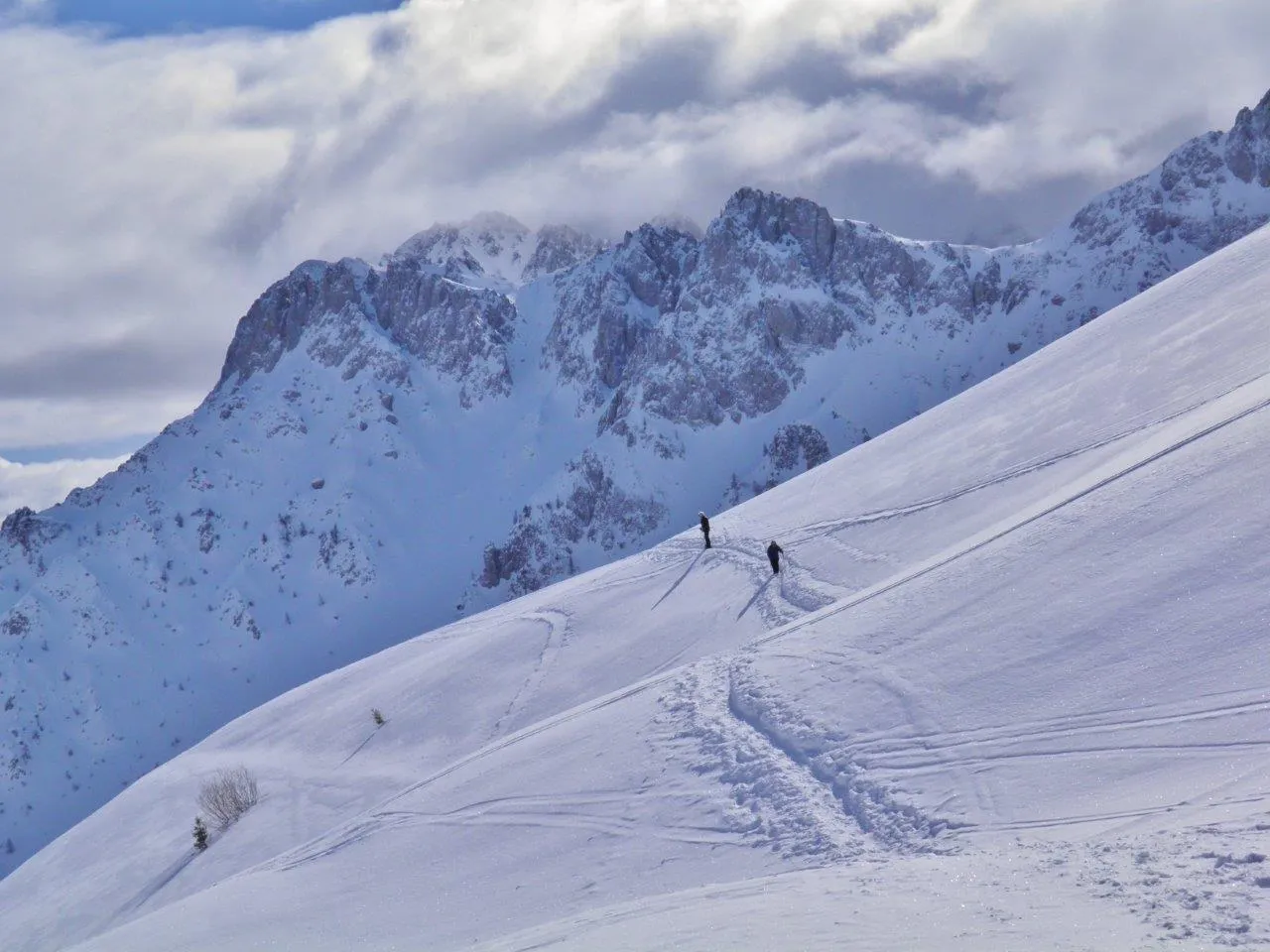 Ciaspolata di gruppo a Schilpario con guida