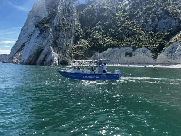 Tour di gruppo in barca di 3 ore della Riviera del Conero da Numana