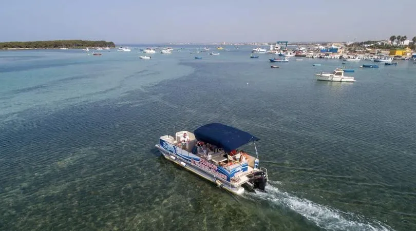 Escursione in barca da Porto Cesareo con visita all'Isola dei Conigli