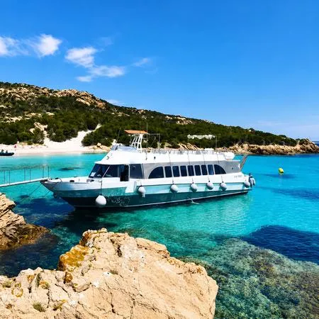 Escursione in motonave a Spargi e Budelli da Baja Sardinia