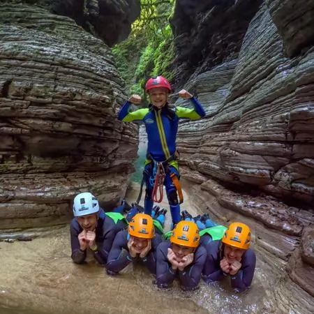 Canyoning in Val Maor per famiglie ai piedi delle Dolomiti