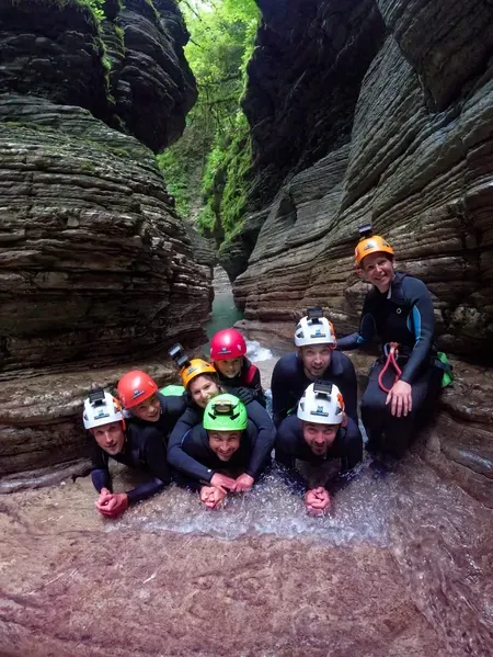 Canyoning in Val Maor per famiglie ai piedi delle Dolomiti
