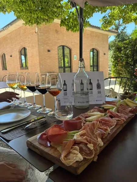 Degustazione vini con tagliere presso l'Azienda Agricola Nenci a Chiusi