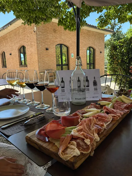 Degustazione vini con tagliere presso l'Azienda Agricola Nenci a Chiusi