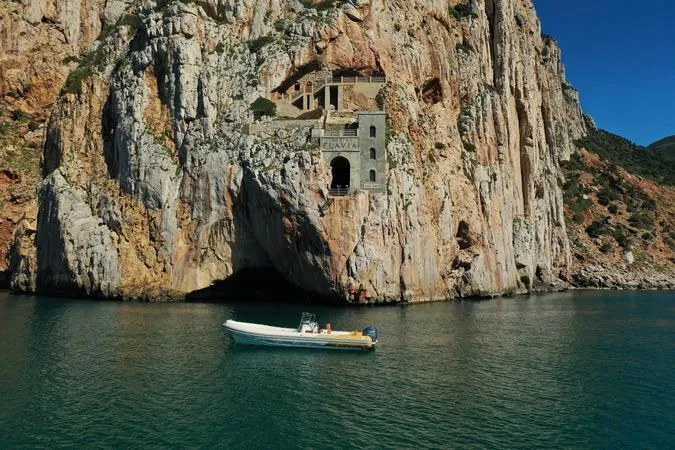 Shared dinghy tour from Buggerru to Porto Flavia