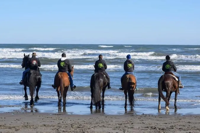 Passeggiata a cavallo in riva al mare a Chioggia