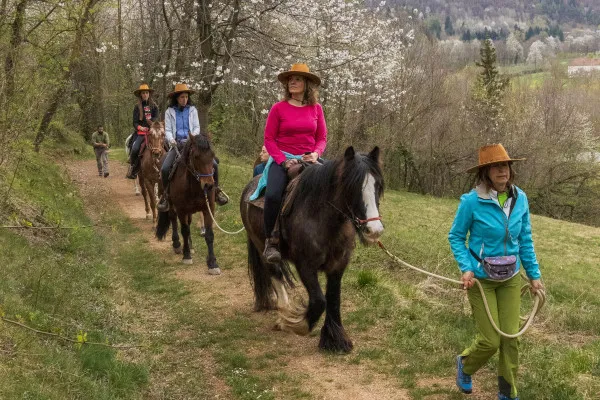 Passeggiata a cavallo a Chiusa di Pesio con aperitivo