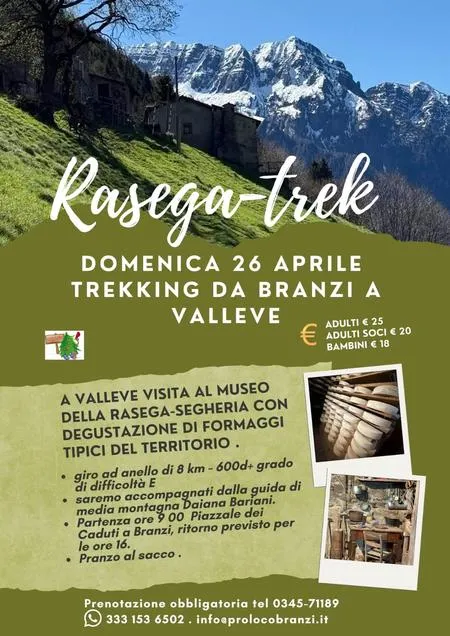 Trekking con degustazione di prodotti tipici in Valle Brembana