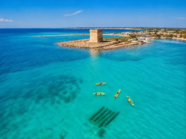 Escursione in kayak verso l'Isola dei Conigli da Porto Cesareo