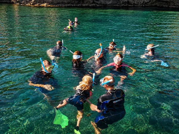 Boat excursion with guided snorkeling and refreshments on board from Carloforte