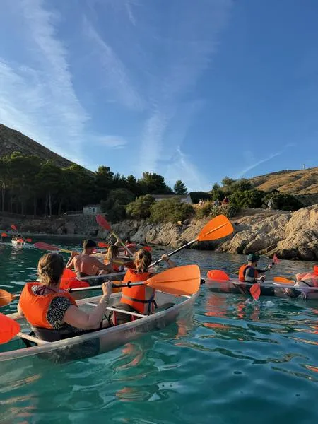 Tour in kayak nel Golfo degli Aranci con avvistamento delfini e aperitivo tipico
