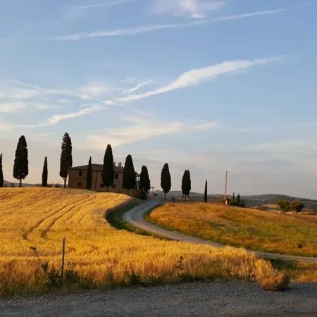 Giro in e-bike al tramonto e aperitivo in Val d'Orcia​