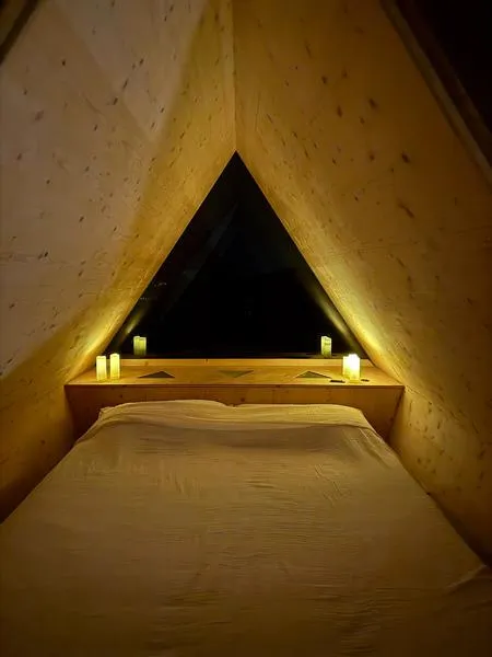 Cena e pernottamento romantico in casetta di legno panoramica a Premollo